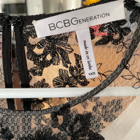 NWOT - BCBG XXS Lace Overlay Dress - Picture 5 of 5